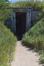 Path to a root cellar for storing food