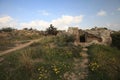 Path to the ruins of the tombs of the kings of pathos. Cyprus Royalty Free Stock Photo