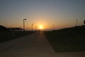 Path, path to the sea, contour, profile, silhouette, outline, sea recreation area, sunset on the sea, evening, coastline of the