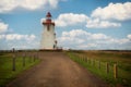 Path to the souris east lighthouse in prince edouard island