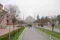 Path to the Sultanahmet Mosque in Istanbul, Turkey