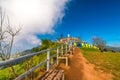 Path to the top Tourist accommodation tent Royalty Free Stock Photo