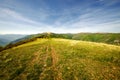 The path toward the Lesima peak Lombardy. Color image