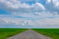 A path between two fields Royalty Free Stock Photo