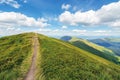 Path uphill to the mountain top