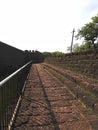 Path view at aguada fort Goa Royalty Free Stock Photo