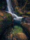 THE PATH OF THE WATER FROM THE WATERFALL