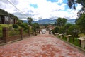 Path way to entrance of underground salt mine in Nemocon Colombia Royalty Free Stock Photo