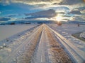 Path of a Winter Sunset