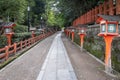 Walking Path at the Yasaka Gion Shrine in Kyoto, Japan Royalty Free Stock Photo
