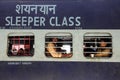 Pathankot, India, september 9, 2010: Indian sleeper class train