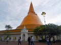 Pathommachedi a stupa in Thailand Royalty Free Stock Photo
