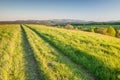 A pathroad in Bieszczady Mountains Royalty Free Stock Photo