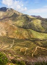 Paths on Huachuca mountains Royalty Free Stock Photo