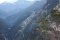 Paths lost along the paths of the Apuan Alps in Tuscany. Gothic line dating back to the World War. forgotten and abandoned places