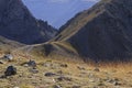 Paths on a mountain pass