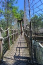Paths in the zoo are fenced with a net. Royalty Free Stock Photo