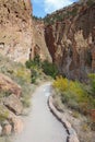 Pathway along cliffs at Bandelier National Monument, New Mexico