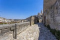 The pathway along the famous stones of Matera, \