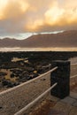 Walking along Lanzarote beach