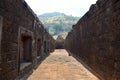 Pathway inside Wat Phu or Vat Phou castle Royalty Free Stock Photo