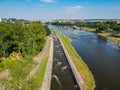 Pathway For Kayakers Training In River Vltava Moldau In Prague - Troja