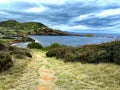 Pathway leading to small bay in Terceira Island in the Azores