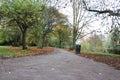 Pathway in a local park Royalty Free Stock Photo