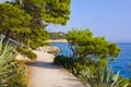 Pathway at Makarska, Croatia Royalty Free Stock Photo