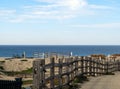 Pathway on Monterey Bay Beach California Royalty Free Stock Photo