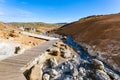 pathway near stream in Krysuvik area, Iceland