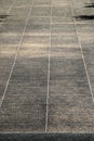 Pathway pattern textured background at public park in Thailand. Royalty Free Stock Photo