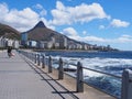 Pathway beside the sea in Cape Town, South Africa.
