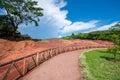 Pathway through the Seven Coloured Earts in Mauritius Royalty Free Stock Photo