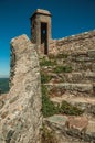 Pathway and stairs on wall going up to watchtower at the Marvao Castle