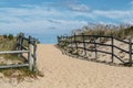 Pathway to Beach at Sandbridge Royalty Free Stock Photo