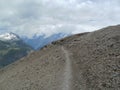 Pathway to HÃÂ¶rnli Hut with MatterPathway to HÃÂ¶rnli Hut, Wallis Alps