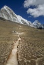 The pathway to Kala Pattar in the Everest region