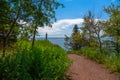 Pathway to Lake Superior Scenic Overlook Royalty Free Stock Photo