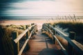 A Pathway to Paradise: Relaxing Beach Getaway. Generative Ai