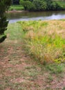 Pathway to River Greenery and Daylilies