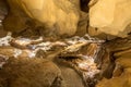 Pathway underground cave in forbidden cavers near sevierville tennessee Royalty Free Stock Photo