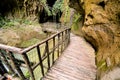 Pathway Wooden Footbridge , digitally created photo image Royalty Free Stock Photo