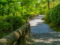 Zen Garden of Tenryu-ji, Heavenly Dragon Temple. In Kyoto, Japan Royalty Free Stock Photo