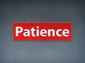Patience Red Banner Abstract Background