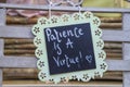 Patience is a Virtue Royalty Free Stock Photo