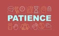 Patience word concepts banner