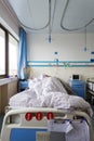 The patient on the bed in sickroom Royalty Free Stock Photo