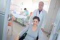 Patient being discharge in hospital Royalty Free Stock Photo