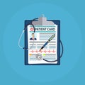 Patient card concept Royalty Free Stock Photo